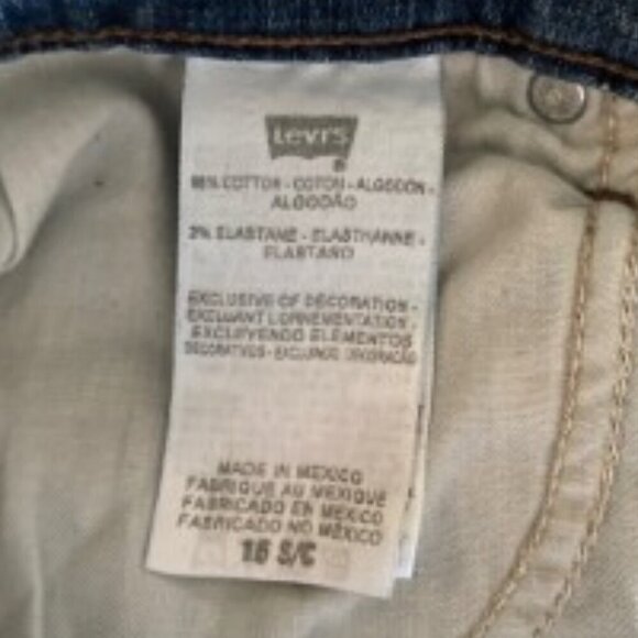 NWT Levi's 515 Bootcut Mid Rise Jeans 16S - Picture 4 of 6